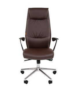Компьютерное кресло CHAIRMAN Vista Экокожа премиум коричневая (vista) в Вологде - предосмотр 3