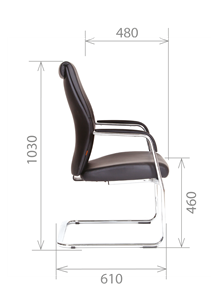 Офисное кресло CHAIRMAN Vista V Экокожа премиум коричневая (vista) в Вологде - предосмотр 2