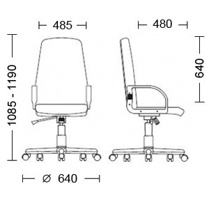 Офисное кресло DIPLOMAT (PL64) ткань ZESTA 24 в Вологде - изображение 4