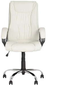 Офисное кресло ELLY (CHR68) экокожа ECO-50, белая в Вологде - предосмотр