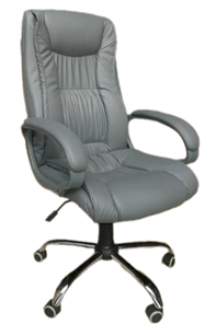 Офисное кресло ELLY (CHR68) экокожа ECO-70, серая в Вологде - предосмотр