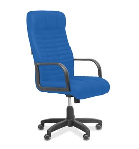 Офисное кресло для руководителя Атлант, ткань TW / синяя в Вологде