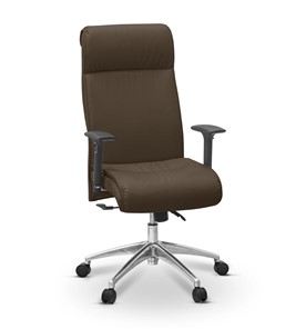 Офисное кресло Dark (подлокотники 3D) экокожа премиум / коричневая CN1116 в Вологде