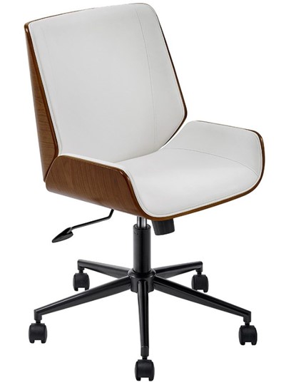 Кресло JY6264X-B белый/орех в Вологде - изображение 10