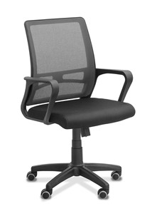 Офисное кресло для сотрудника Акцент, сетка YM/ткань TW / черная/серая в Вологде