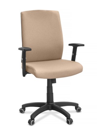 Кресло в офис Alfa A/MK/1D, ткань Bahama / бежевая в Вологде - изображение
