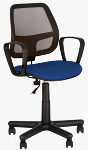 Офисное кресло ALFA GTP (PM60) CAGLIARI черный, синий в Вологде - предосмотр
