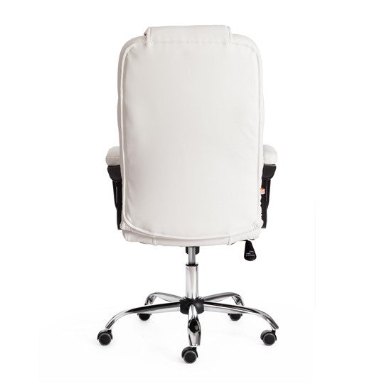 Кресло BERGAMO Хром (22) кож/зам, белый, арт.19400 в Вологде - изображение 3