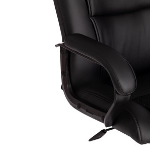Кресло компьютерное BERGAMO Хром (22) кож/зам, черный, арт.19370 в Вологде - предосмотр 8