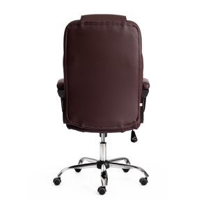 Компьютерное кресло BERGAMO Хром (22) кож/зам, коричневый, арт.19369 в Вологде - предосмотр 3