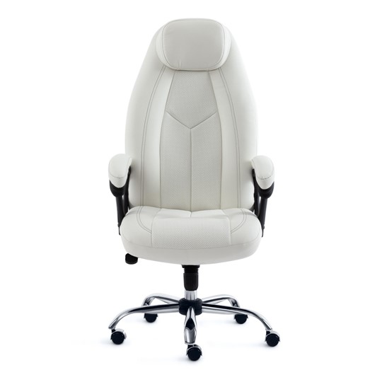 Кресло BOSS Lux, кож/зам, белый, арт.15307 в Вологде - изображение 3