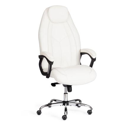 Компьютерное кресло BOSS Lux, кож/зам, белый, арт.21152 в Вологде - изображение