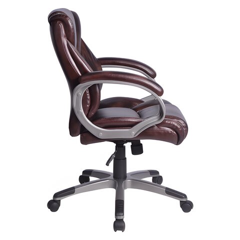 Компьютерное кресло BRABIX "Eldorado EX-504", экокожа, коричневое, 530875 в Вологде - изображение 2
