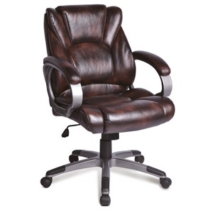 Компьютерное кресло BRABIX "Eldorado EX-504", экокожа, коричневое, 530875 в Вологде - предосмотр