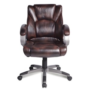 Компьютерное кресло BRABIX "Eldorado EX-504", экокожа, коричневое, 530875 в Вологде - предосмотр 4