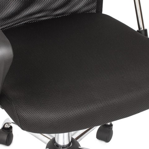 Офисное кресло BRABIX "Flash MG-302", с подлокотниками, хром, черное, 530867 в Вологде - изображение 12