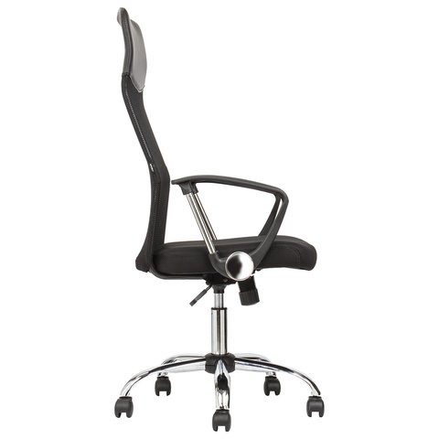 Офисное кресло BRABIX "Flash MG-302", с подлокотниками, хром, черное, 530867 в Вологде - изображение 2