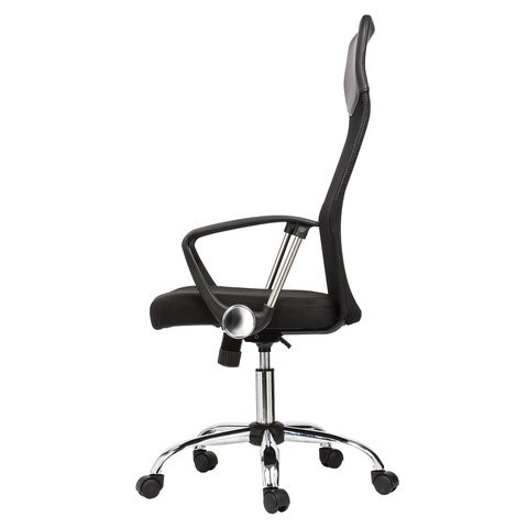 Офисное кресло BRABIX "Flash MG-302", с подлокотниками, хром, черное, 530867 в Вологде - изображение 4