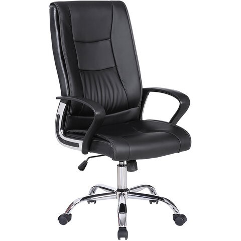 Компьютерное кресло Brabix Forward EX-570 (хром, экокожа, черное) 531837 в Вологде - изображение 9