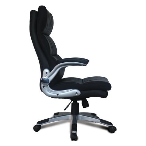 Компьютерное кресло BRABIX "Fregat EX-510", рециклированная кожа, черное, 530863 в Вологде - изображение 2