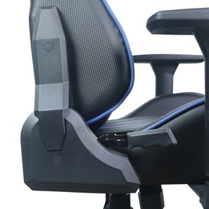Компьютерное кресло BRABIX "GT Carbon GM-120", две подушки, экокожа, черное/синее, 531930 в Вологде - предосмотр 14