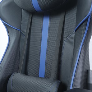 Компьютерное кресло BRABIX "GT Carbon GM-120", две подушки, экокожа, черное/синее, 531930 в Вологде - предосмотр 9