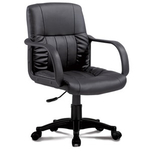 Кресло офисное BRABIX "Hit MG-300", с подлокотниками, экокожа, черное, 530864 в Вологде - предосмотр