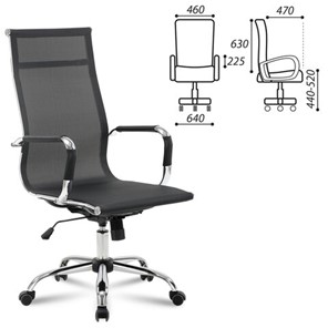 Компьютерное кресло Brabix Line EX-530 (хром, сетка, черное) 531846 в Вологде - предосмотр 11