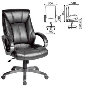 Кресло компьютерное BRABIX "Maestro EX-506", экокожа, черное, 530877 в Вологде - предосмотр 1