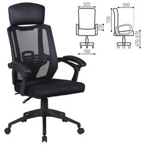 Офисное кресло Brabix Nexus ER-401 (с подлокотниками, черное) 531835 в Вологде - предосмотр 10