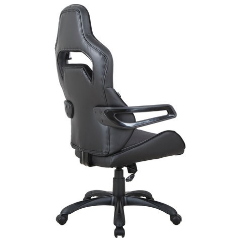 Офисное кресло Brabix Nitro GM-001 (ткань, экокожа, черное) 531817 в Вологде - изображение 5