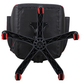 Кресло Brabix Nitro GM-001 (ткань, экокожа, черное, вставки красные) 531816 в Вологде - предосмотр 7