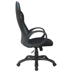 Кресло Brabix Premium Force EX-516 (ткань, черное/вставки синие) 531572 в Вологде - предосмотр 2
