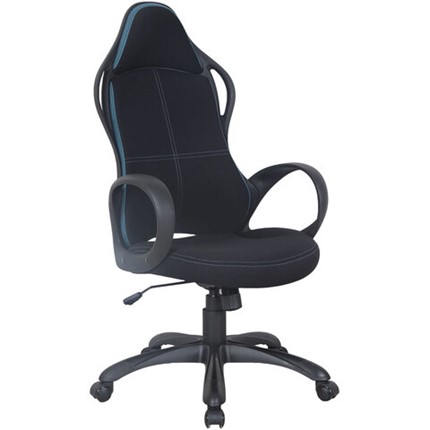 Кресло Brabix Premium Force EX-516 (ткань, черное/вставки синие) 531572 в Вологде - изображение