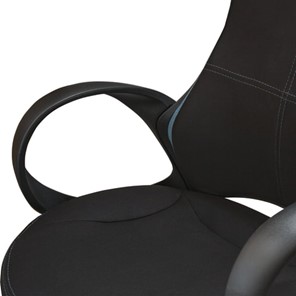 Кресло Brabix Premium Force EX-516 (ткань, черное/вставки синие) 531572 в Вологде - предосмотр 6