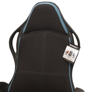 Кресло Brabix Premium Force EX-516 (ткань, черное/вставки синие) 531572 в Вологде - предосмотр 8