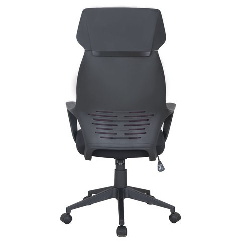 Кресло Brabix Premium Galaxy EX-519 (ткань, черное/терракотовое) 531570 в Вологде - изображение 4