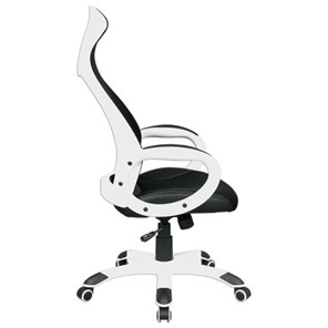 Компьютерное кресло Brabix Premium Genesis EX-517 (пластик белый, ткань/экокожа/сетка черная) 531573 в Вологде - предосмотр 2