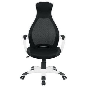 Компьютерное кресло Brabix Premium Genesis EX-517 (пластик белый, ткань/экокожа/сетка черная) 531573 в Вологде - предосмотр 3