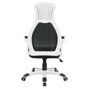 Компьютерное кресло Brabix Premium Genesis EX-517 (пластик белый, ткань/экокожа/сетка черная) 531573 в Вологде - предосмотр 4