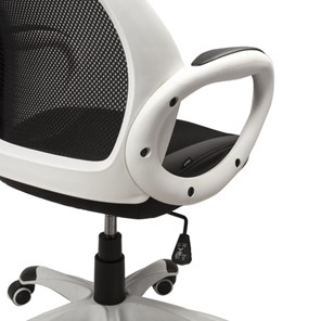 Компьютерное кресло Brabix Premium Genesis EX-517 (пластик белый, ткань/экокожа/сетка черная) 531573 в Вологде - предосмотр 5