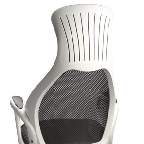 Компьютерное кресло Brabix Premium Genesis EX-517 (пластик белый, ткань/экокожа/сетка черная) 531573 в Вологде - предосмотр 7
