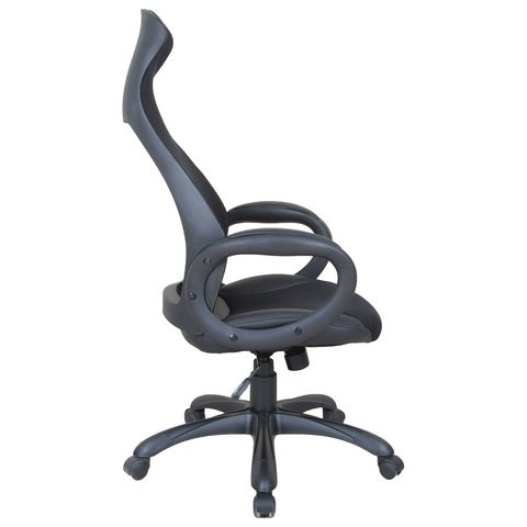 Компьютерное кресло Brabix Premium Genesis EX-517 (пластик черный, ткань/экокожа/сетка черная)   531574 в Вологде - изображение 2