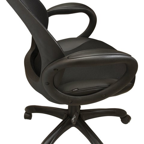 Компьютерное кресло Brabix Premium Genesis EX-517 (пластик черный, ткань/экокожа/сетка черная)   531574 в Вологде - изображение 7