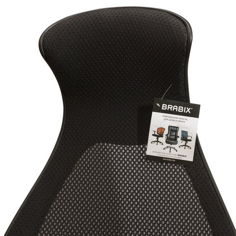 Компьютерное кресло Brabix Premium Genesis EX-517 (пластик черный, ткань/экокожа/сетка черная)   531574 в Вологде - изображение 9