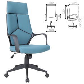 Кресло компьютерное Brabix Premium Prime EX-515 (ткань, голубое) 531568 в Вологде - предосмотр 1