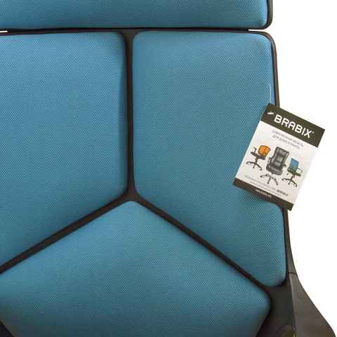 Кресло компьютерное Brabix Premium Prime EX-515 (ткань, голубое) 531568 в Вологде - изображение 6