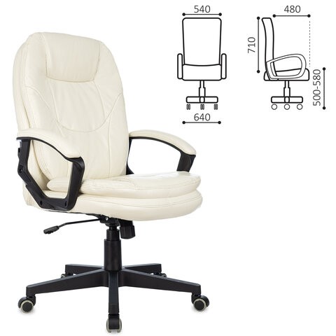 Офисное кресло Brabix Premium Trend EX-568 (экокожа, бежевое) 532102 в Вологде - изображение 4
