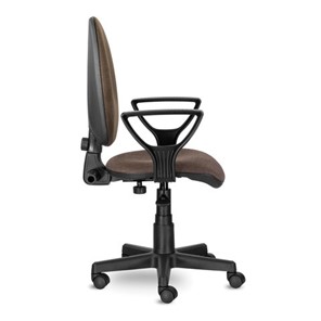 Кресло офисное Brabix Prestige Ergo MG-311 (регулируемая эргономичная спинка, ткань, коричневое) 531875 в Вологде - предосмотр 1