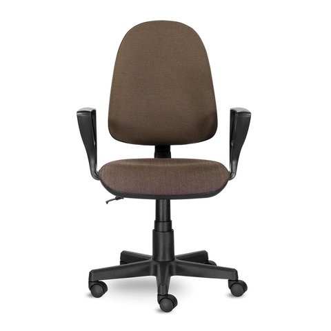 Кресло офисное Brabix Prestige Ergo MG-311 (регулируемая эргономичная спинка, ткань, коричневое) 531875 в Вологде - изображение 2